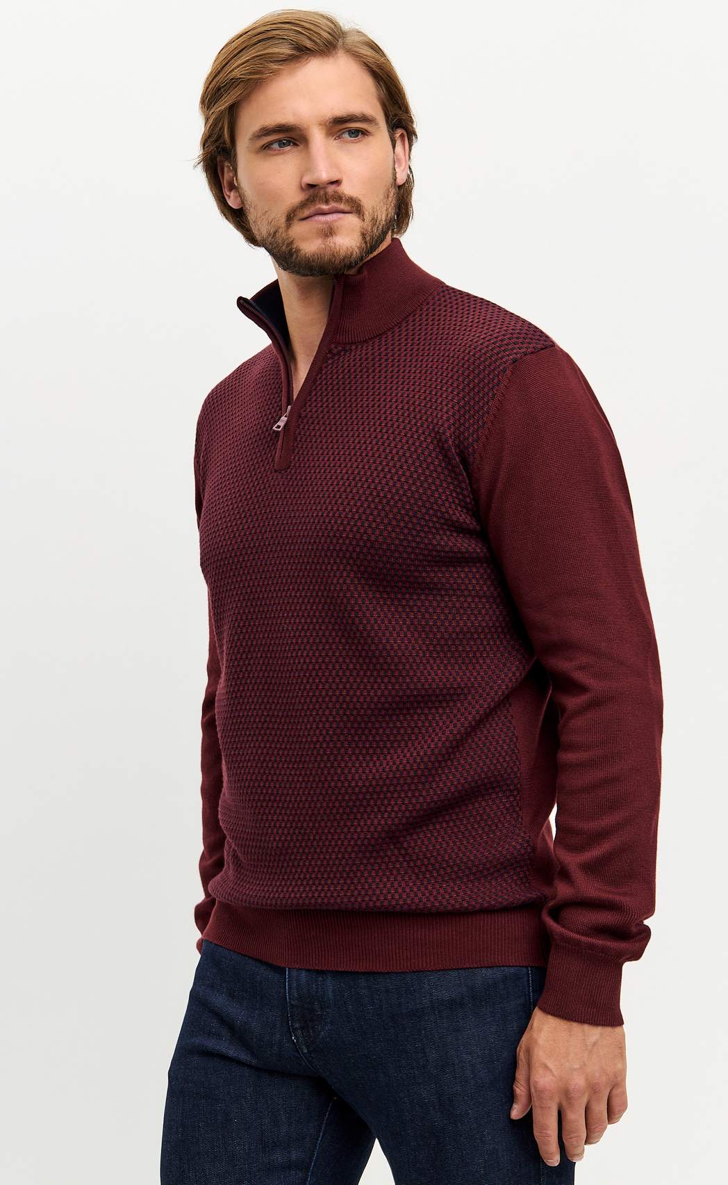 Джемпер F121-15-12032 bordo