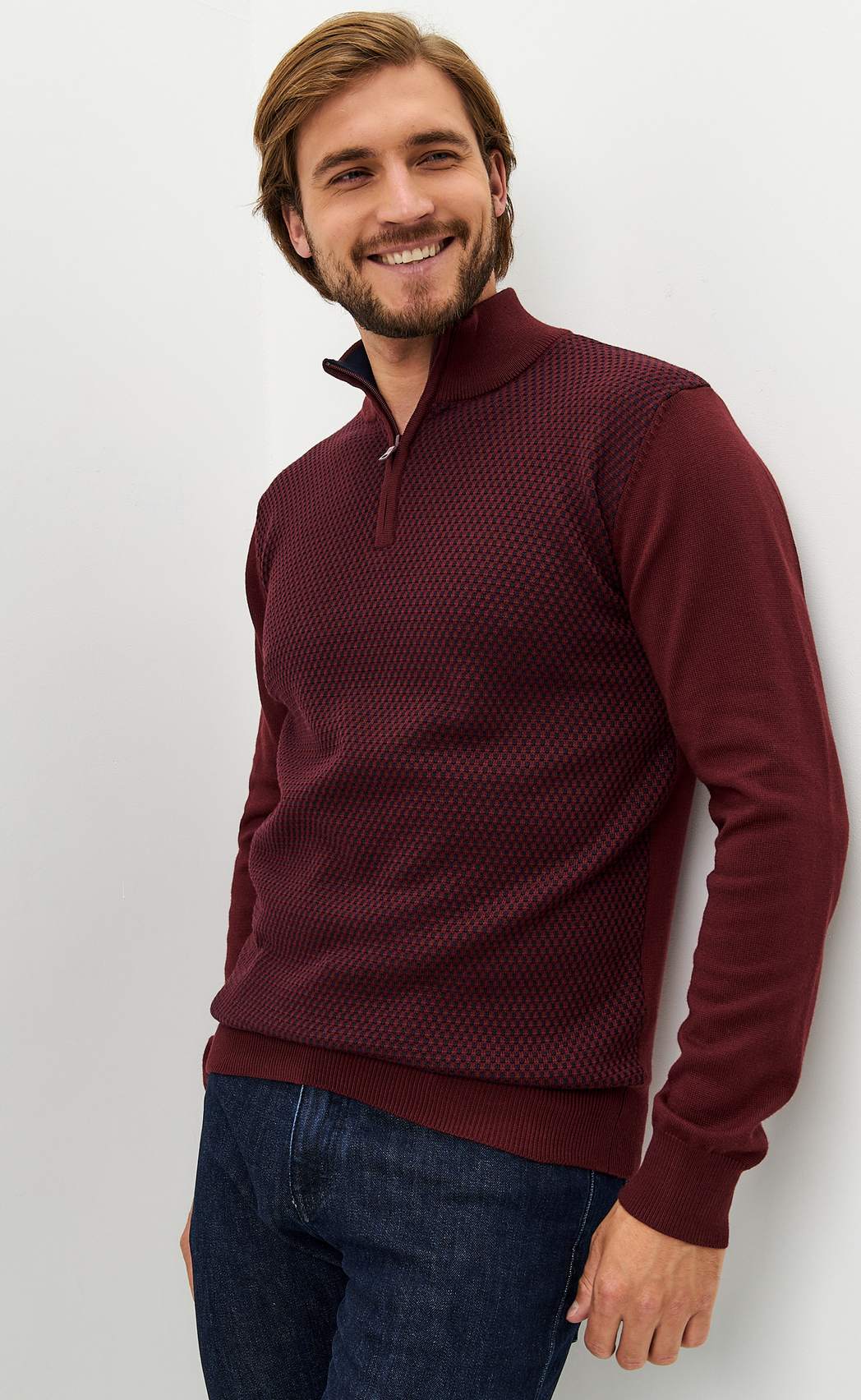 Джемпер F121-15-12032 bordo