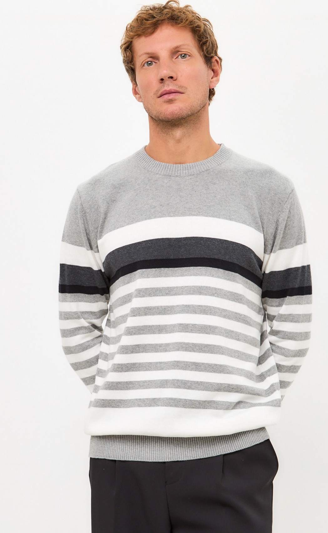 Джемпер F421-1549 grey melange