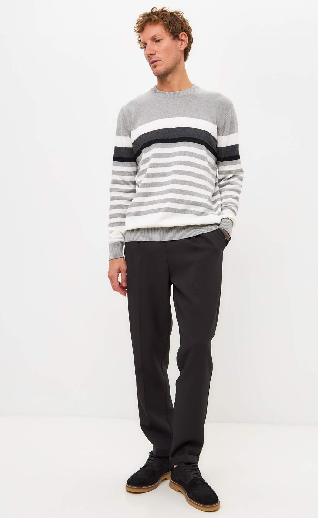 Джемпер F421-1549 grey melange