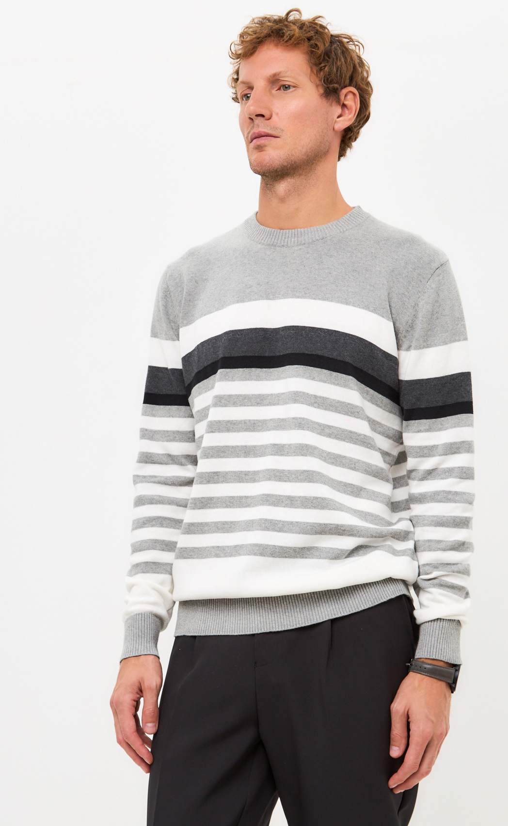 Джемпер F421-1549 grey melange