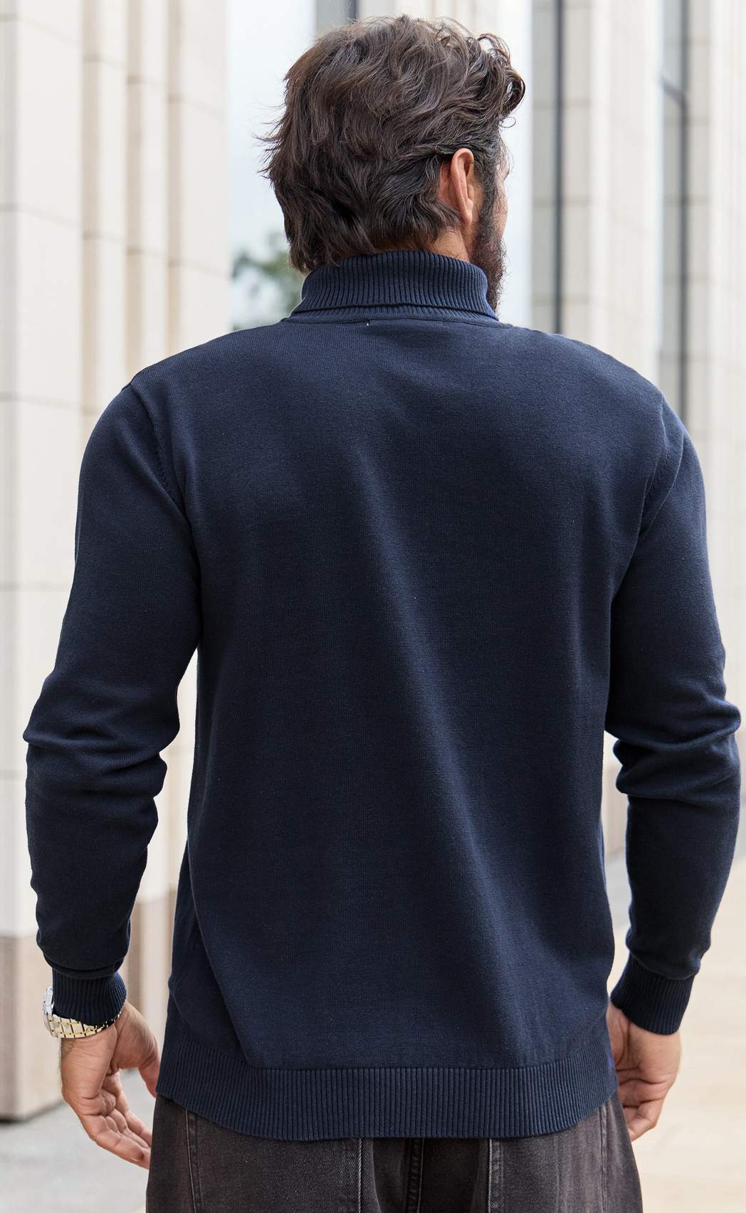 Водолазка F421-1532 d.blue