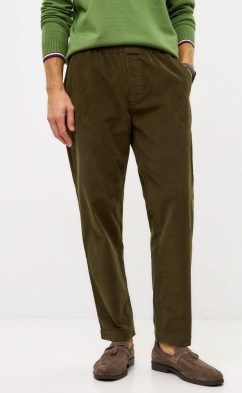 Брюки вельвет P421-0865 khaki