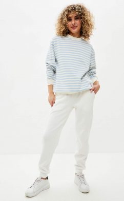 Свитшот P322-0556 white-l.blue