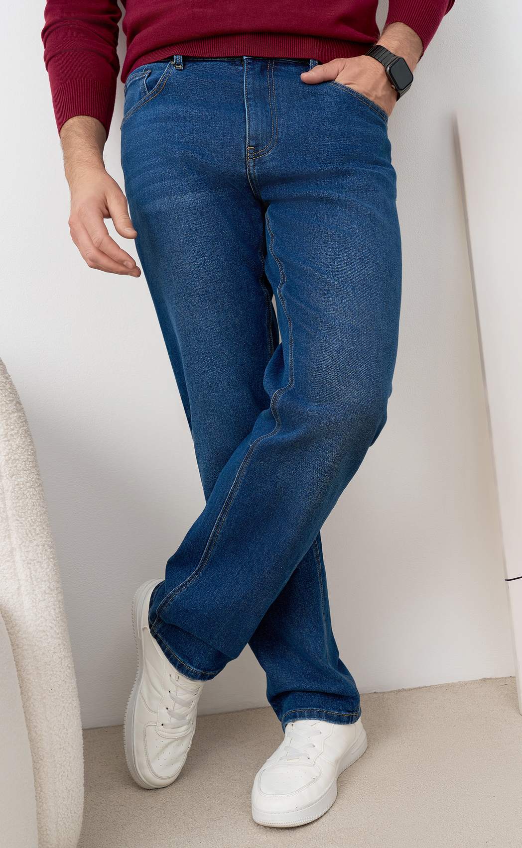 Джинсы F421-0170R d.blue