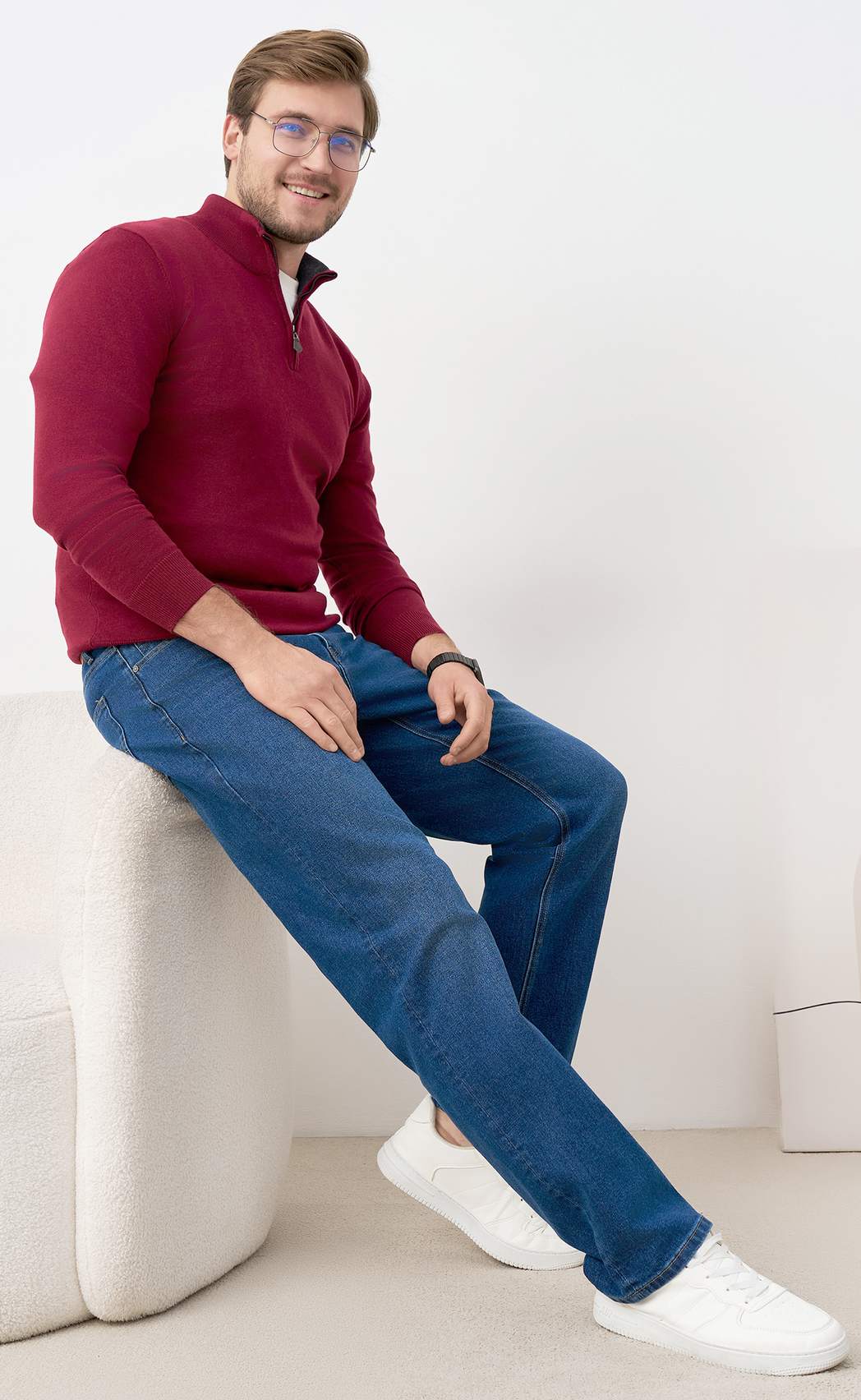 Джинсы F421-0170R d.blue