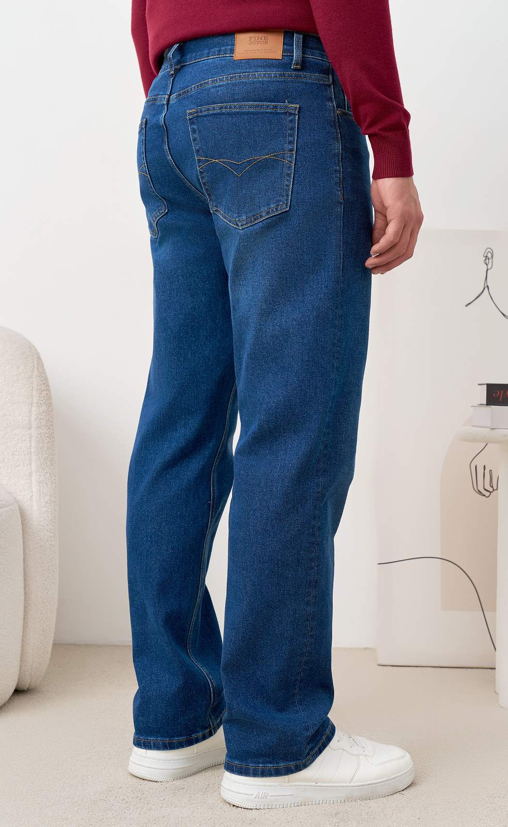 Джинсы F421-0170R d.blue