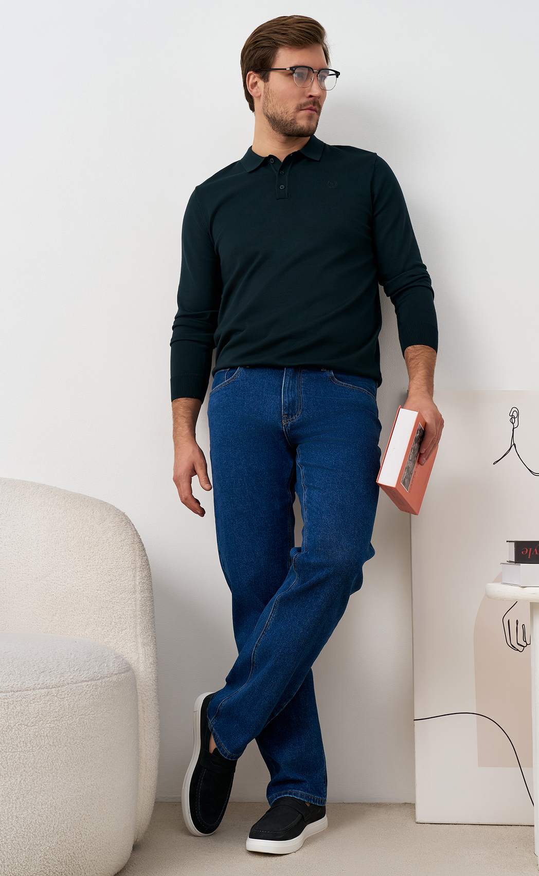 Джинсы F421-0170R middle blue