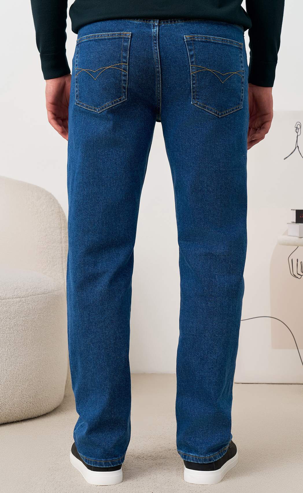 Джинсы F421-0170R middle blue