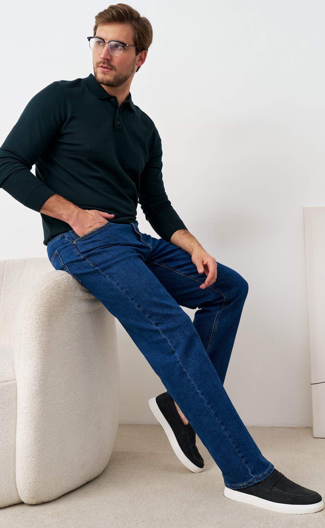 Джинсы F421-0170R middle blue