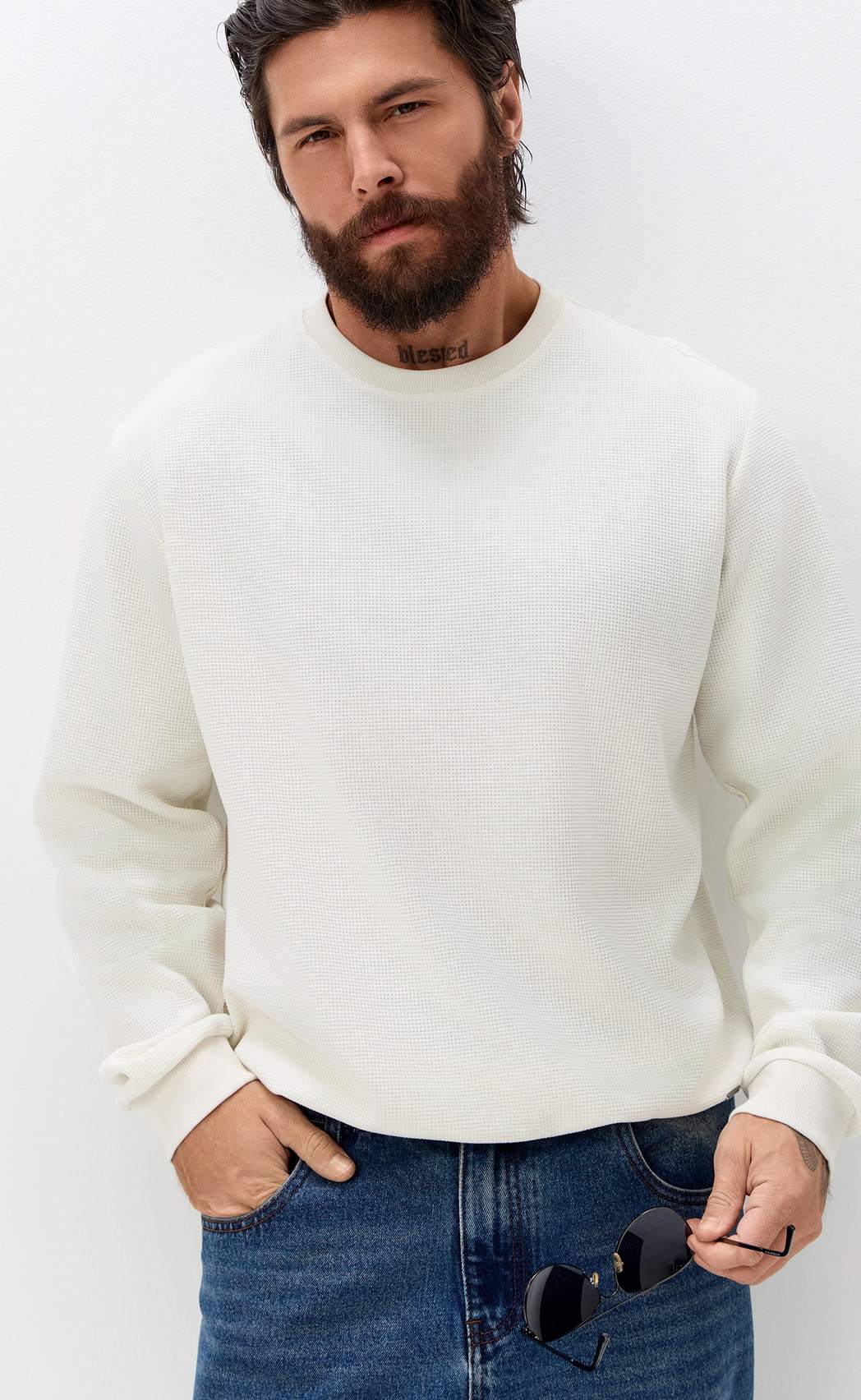 Свитшот F421-07-3201 milk