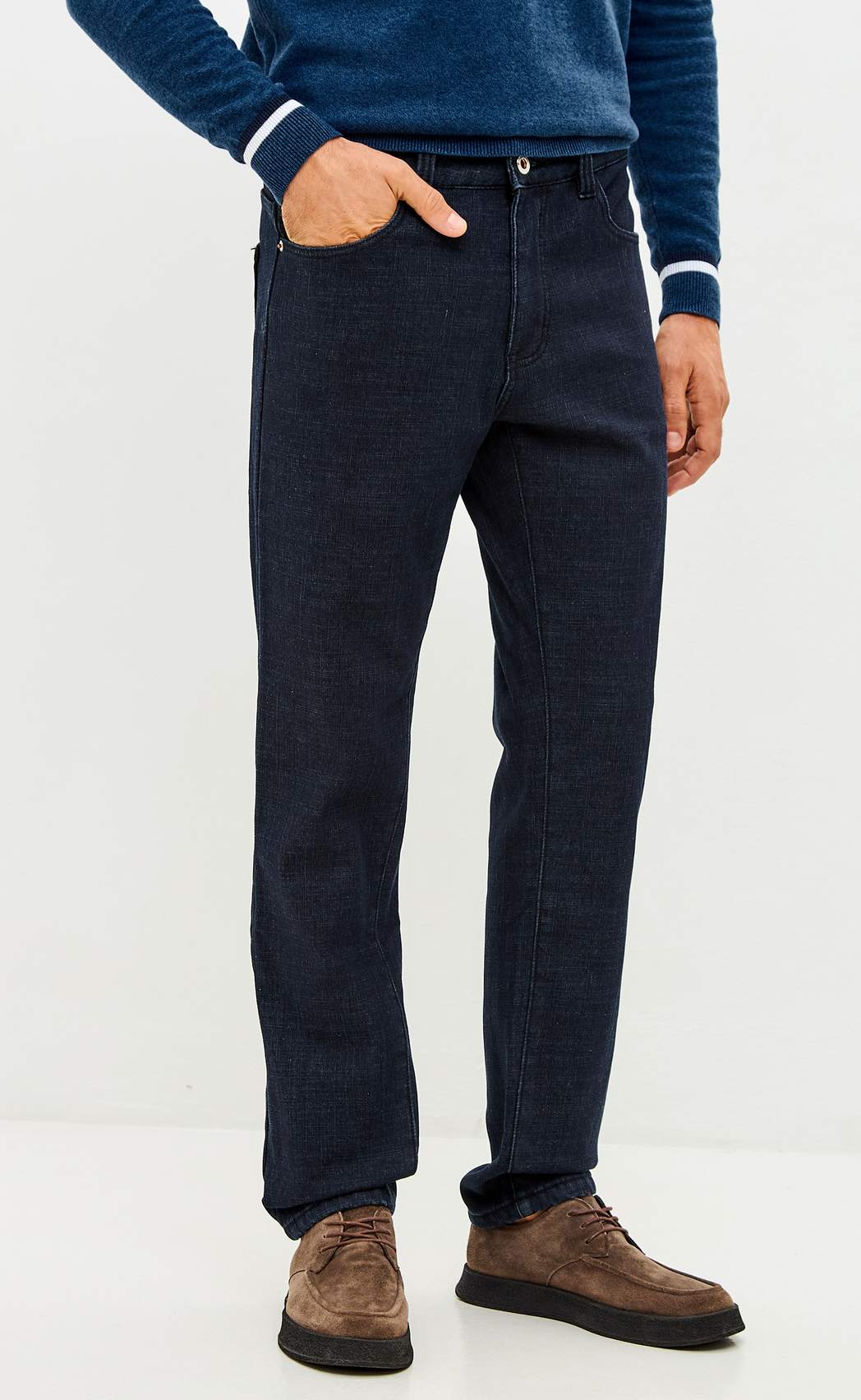 Джинсы утепл  P121-0152W retro blue