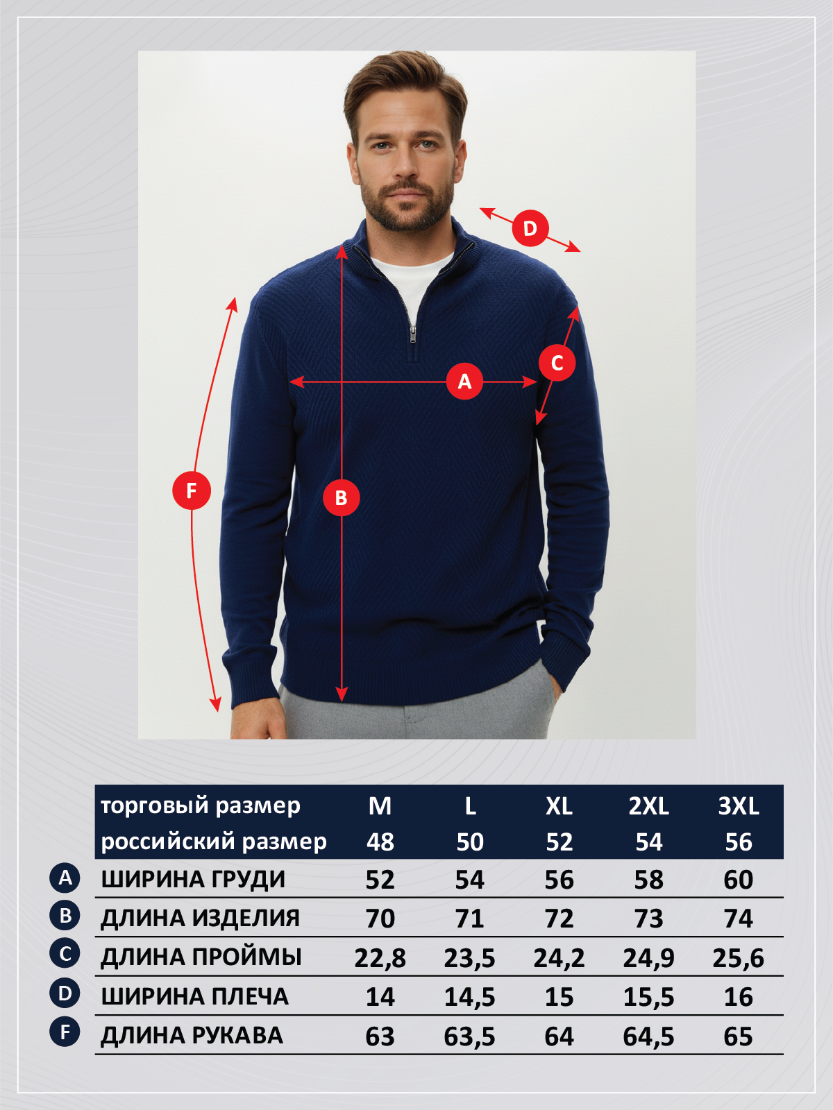 Джемпер F421-1570 d.blue