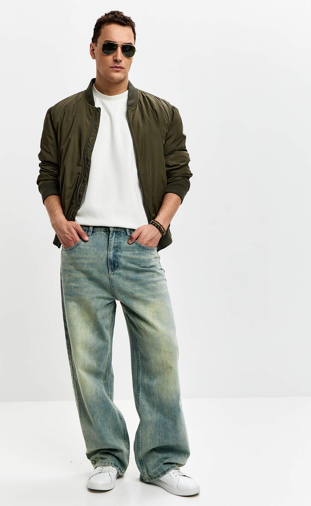 Джинсы муж. K8888 blue-green