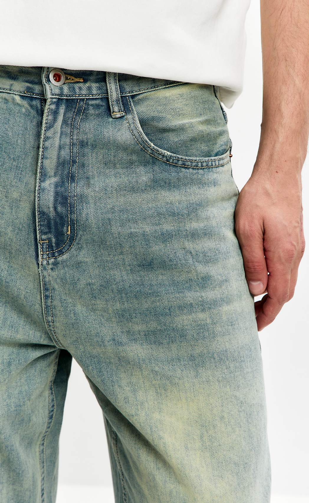 Джинсы муж. K8888 blue-green