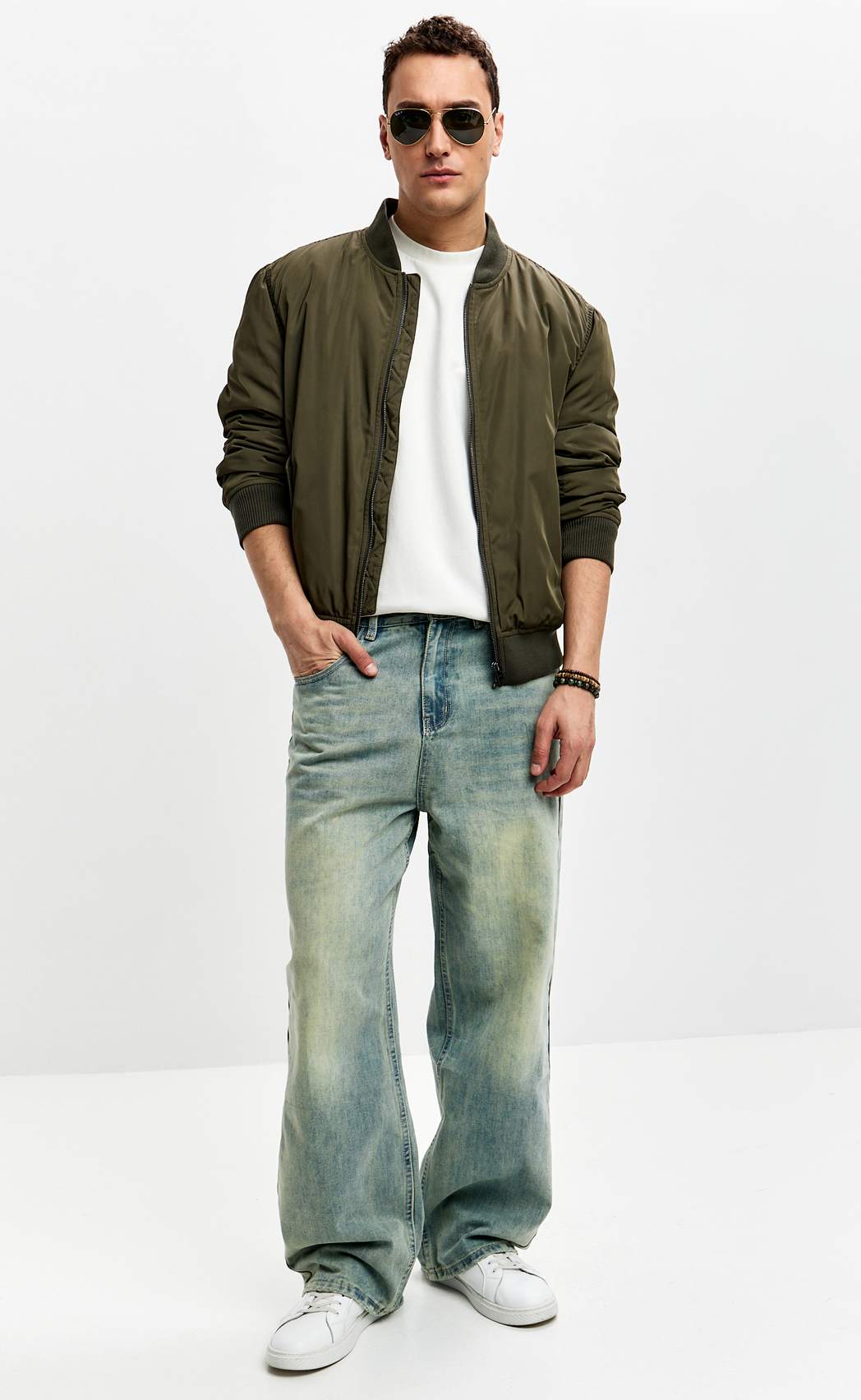 Джинсы муж. K8888 blue-green