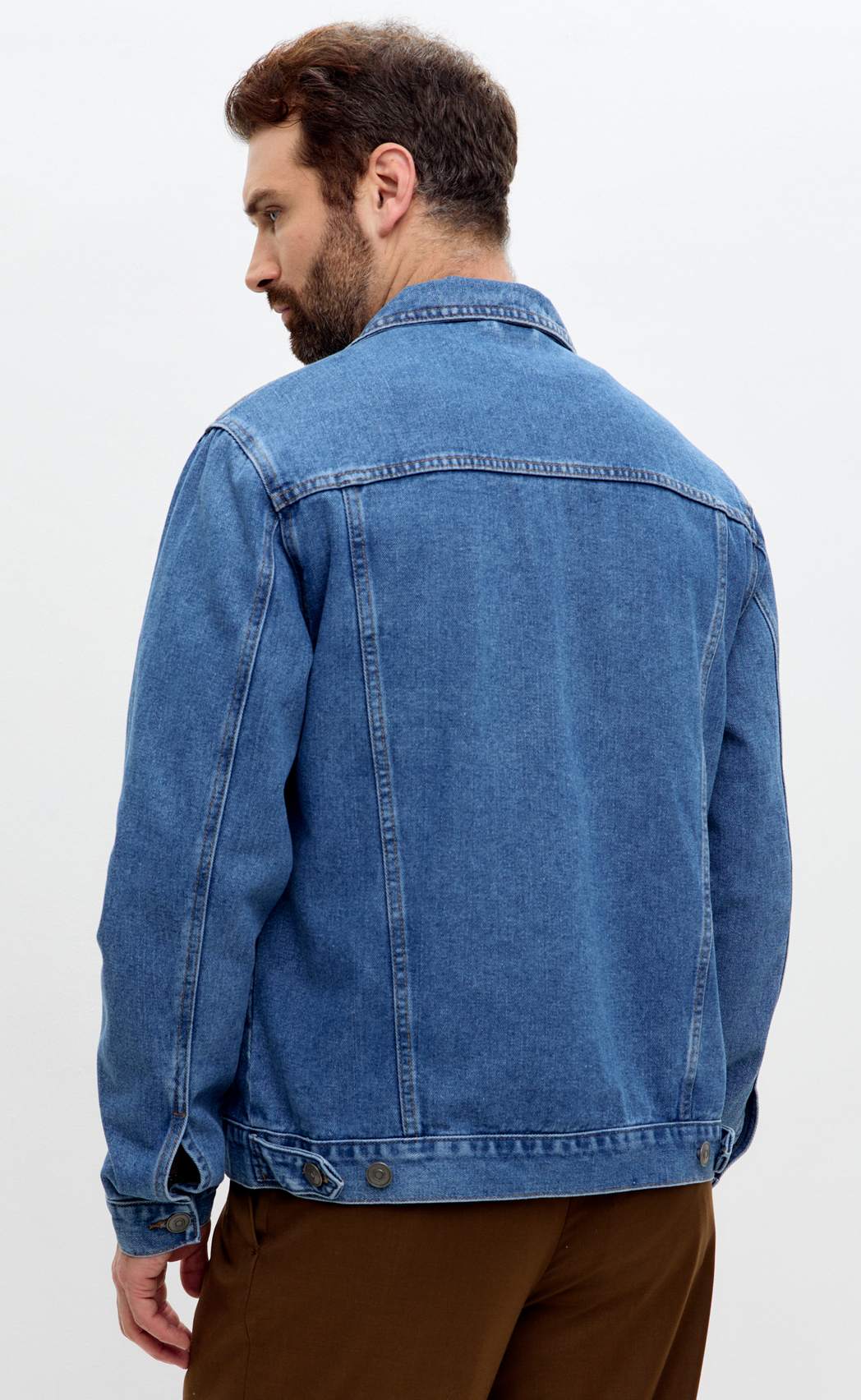 Куртка джинс P011-1336Rus middle blue