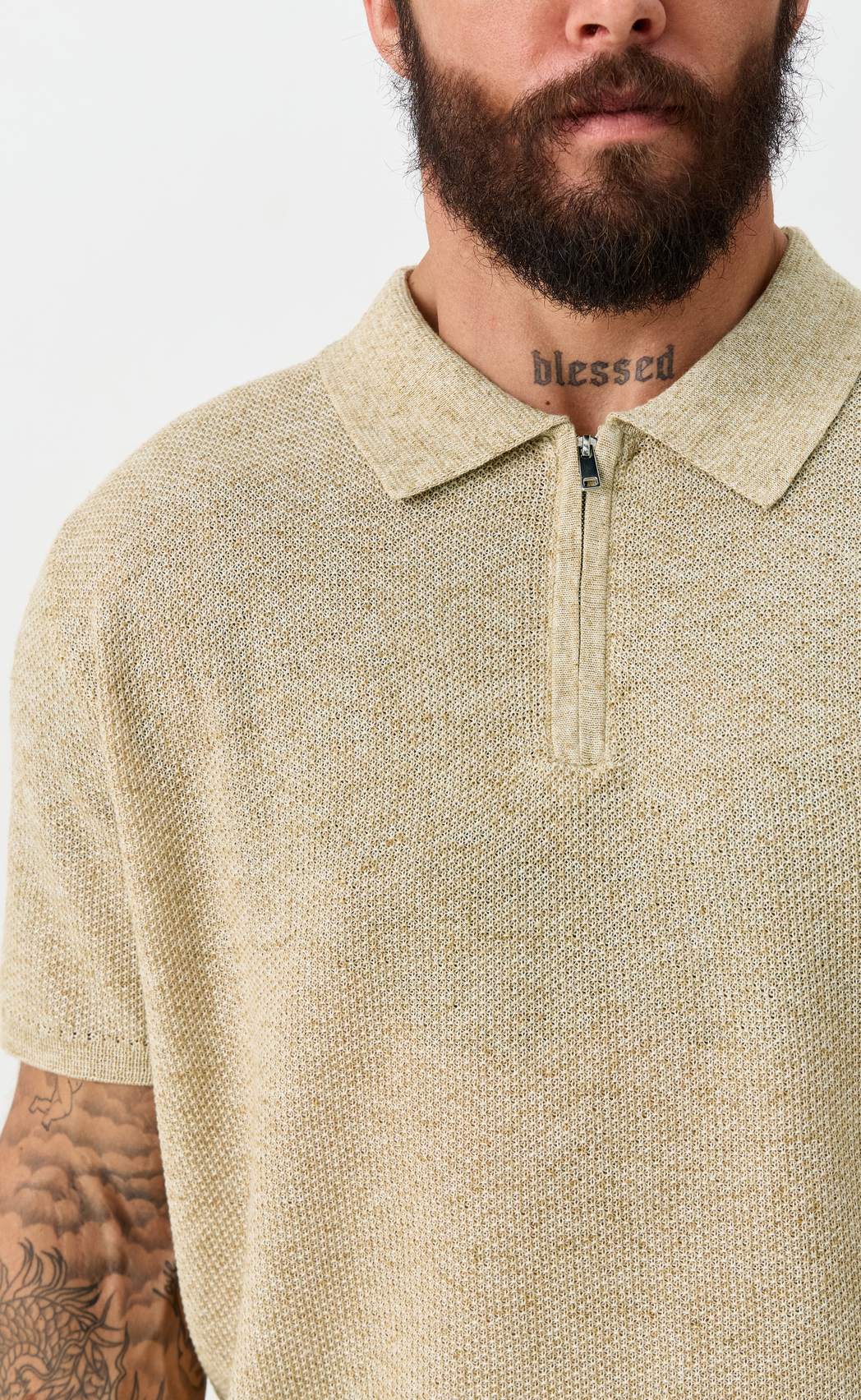 Футболка лен F111-07LN l.beige