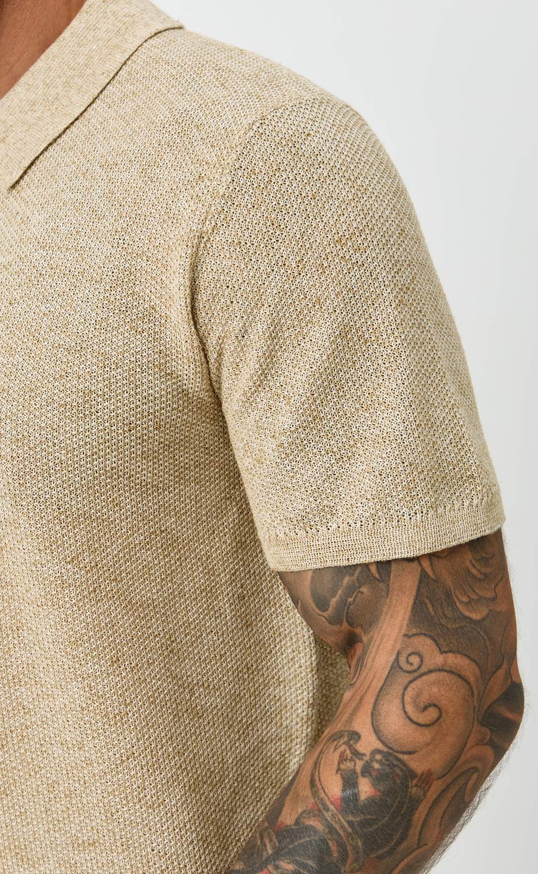 Футболка лен F111-07LN l.beige