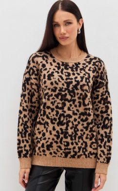 Джемпер TP322-15703 beige leopard