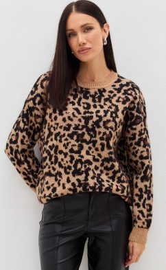 Джемпер TP322-15703 beige leopard