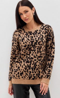 Джемпер TP322-15703 beige leopard