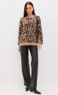 Джемпер TP322-15703 beige leopard