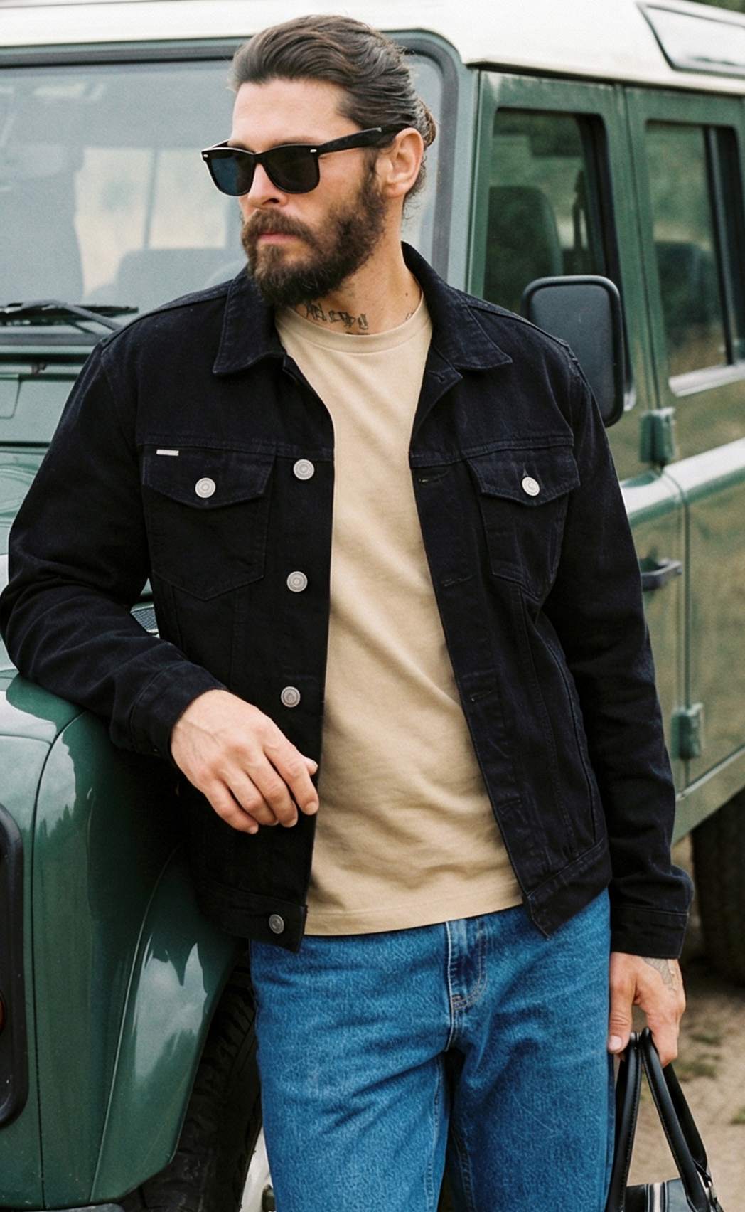 Куртка джинс P011-1336Rus black