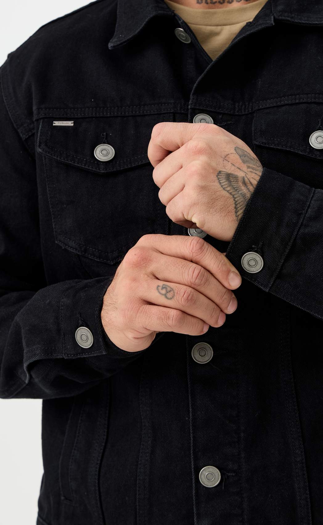 Куртка джинс P011-1336Rus black