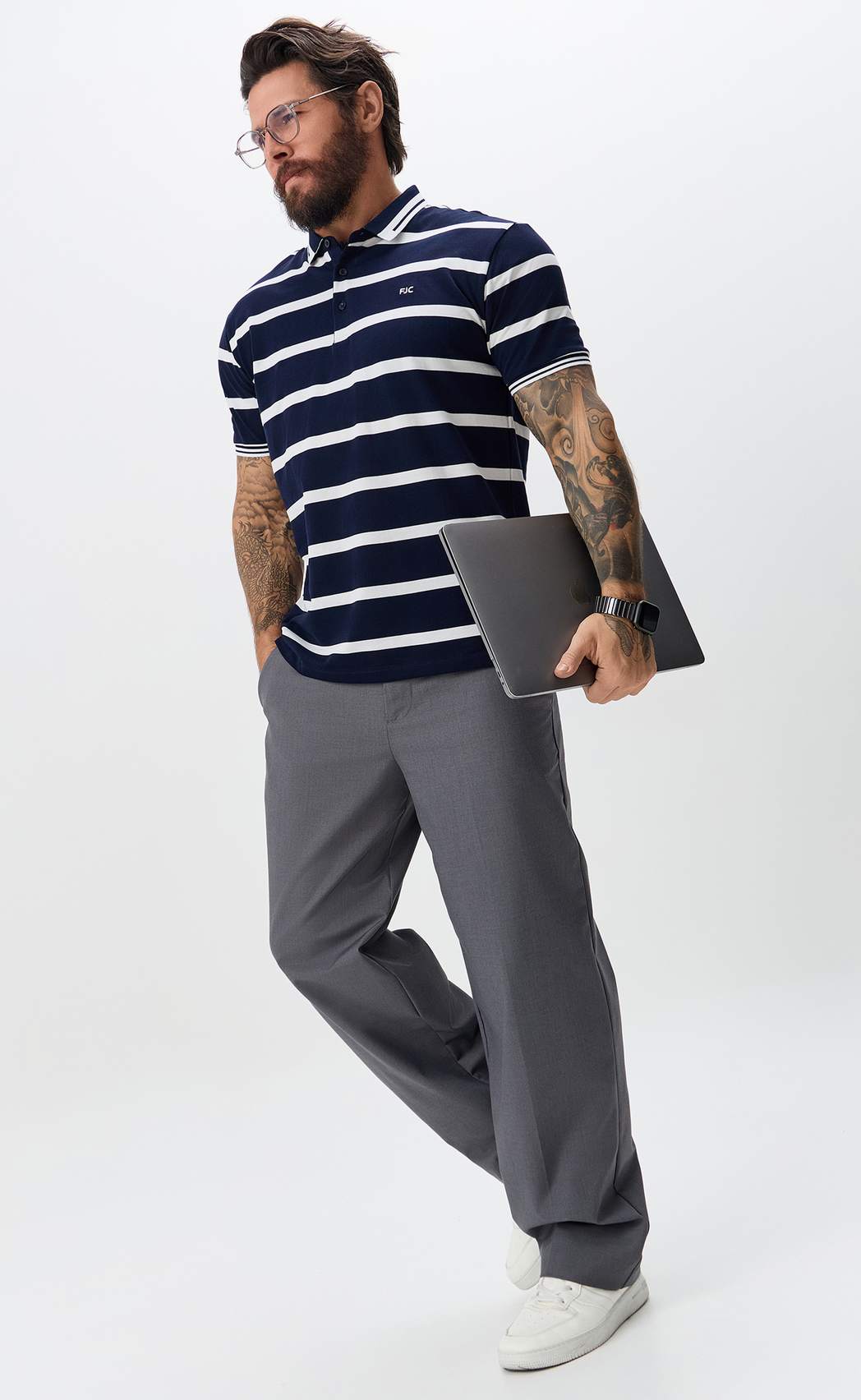 Поло F511-07-208b blue