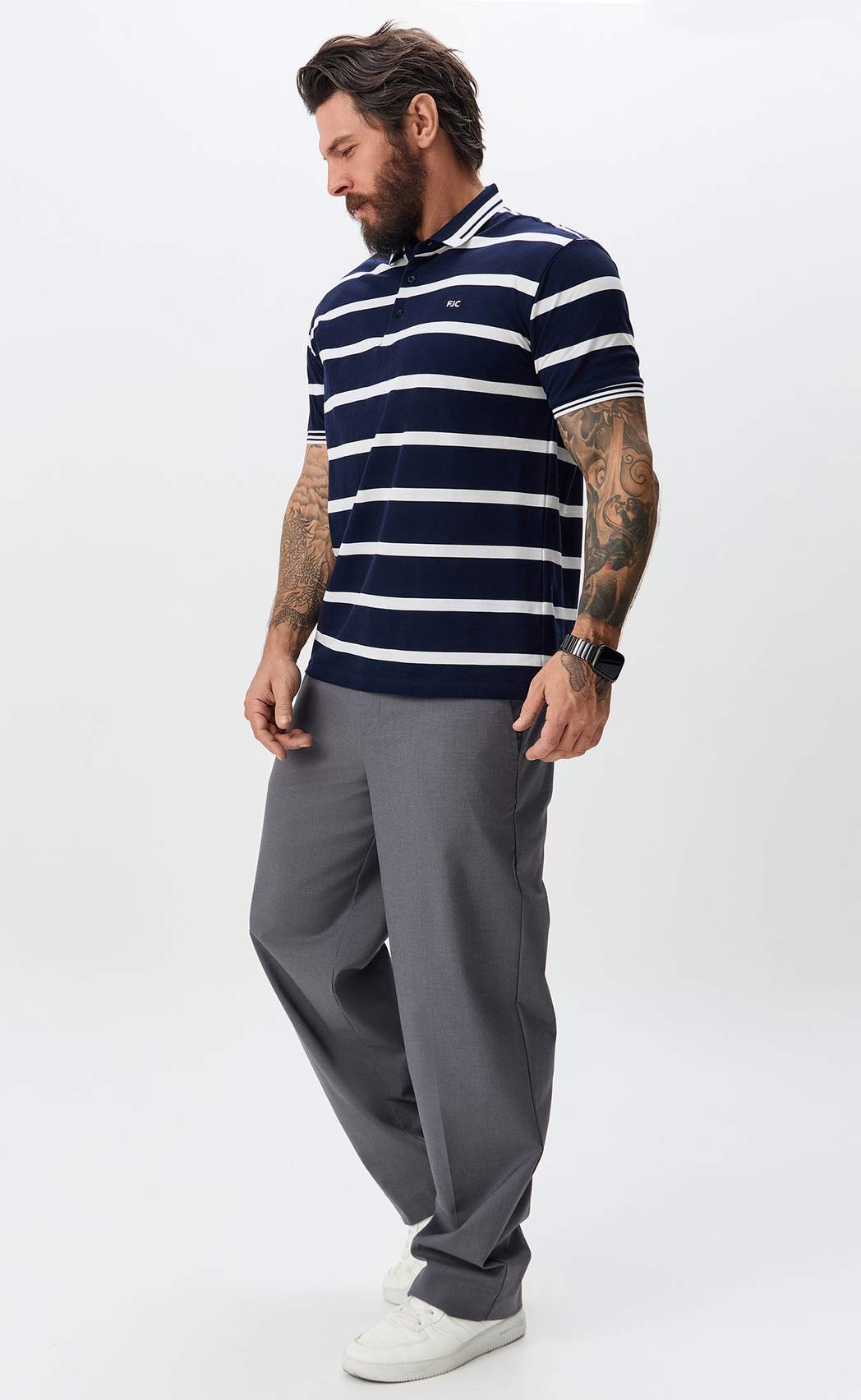 Поло F511-07-208b blue