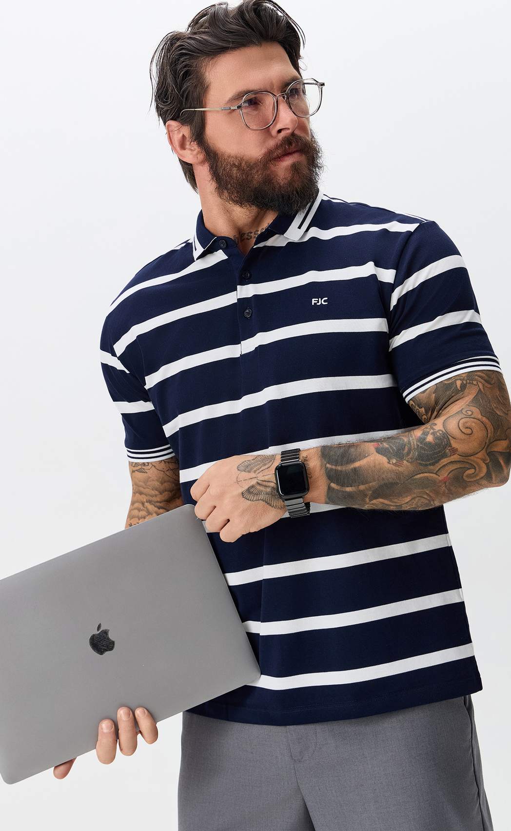 Поло F511-07-208b blue