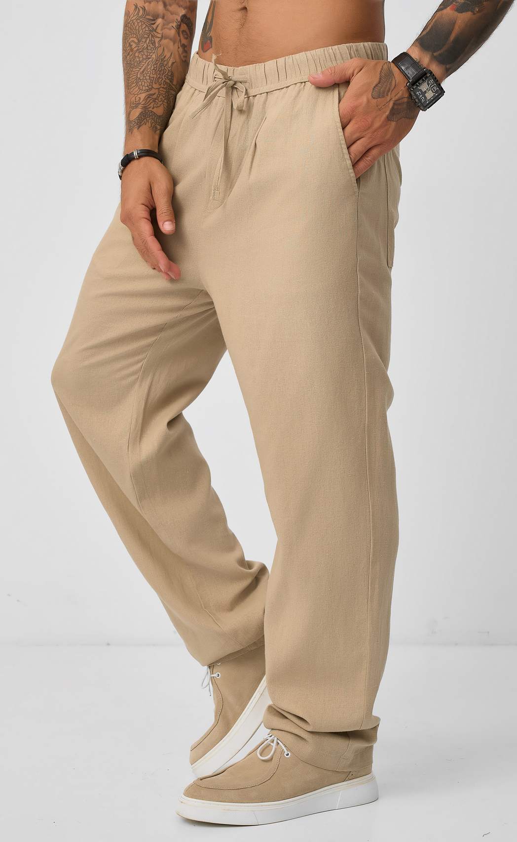 Брюки F511-0855-1 d.beige