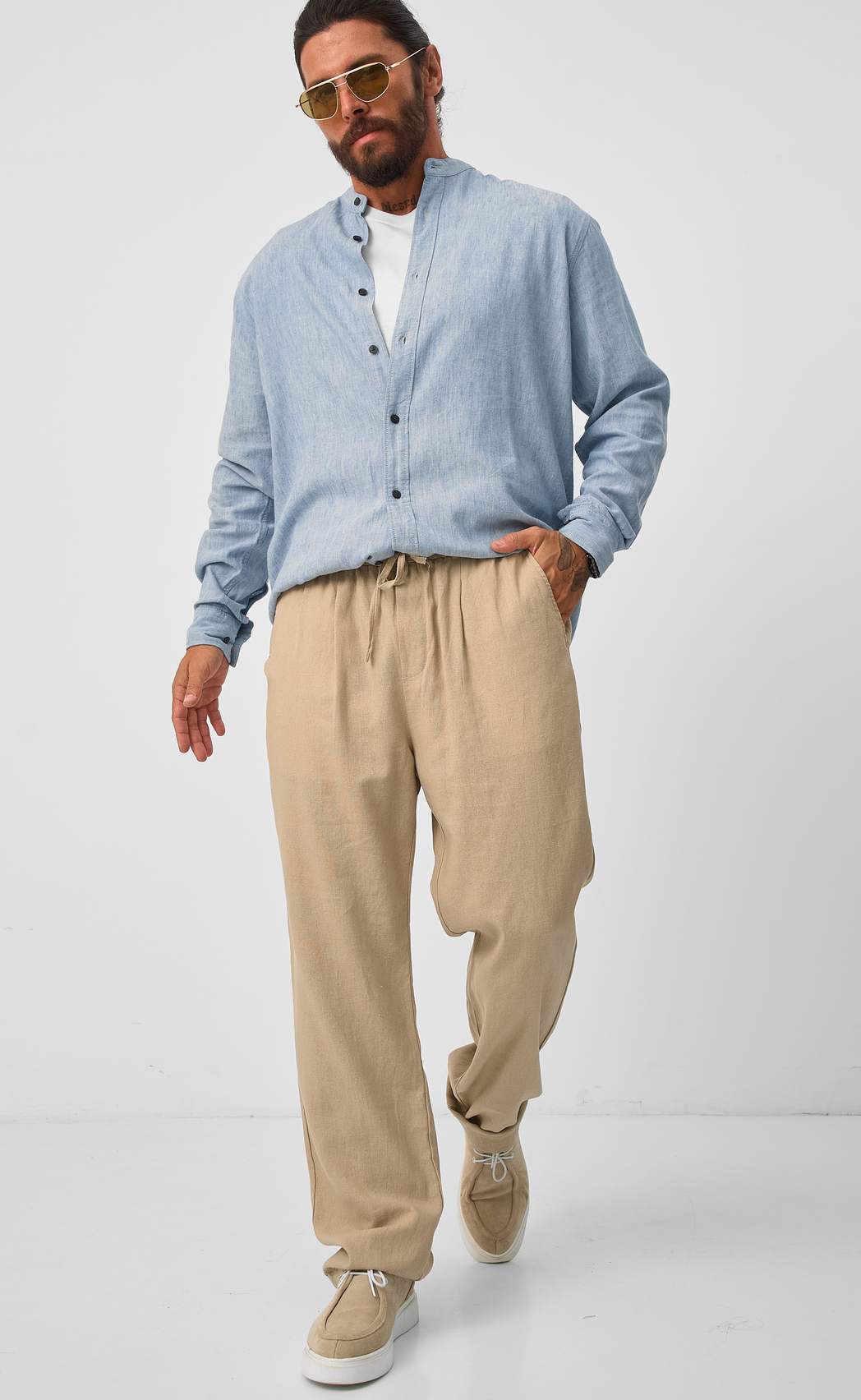 Брюки F511-0855-1 d.beige