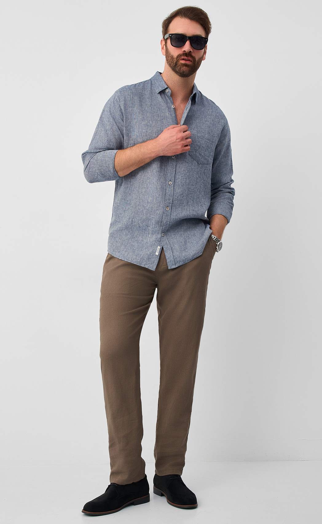 Брюки F511-0890 l.brown