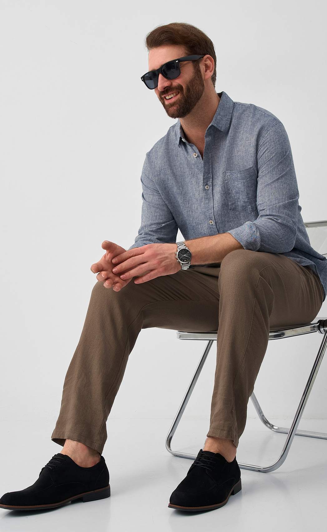 Брюки F511-0890 l.brown