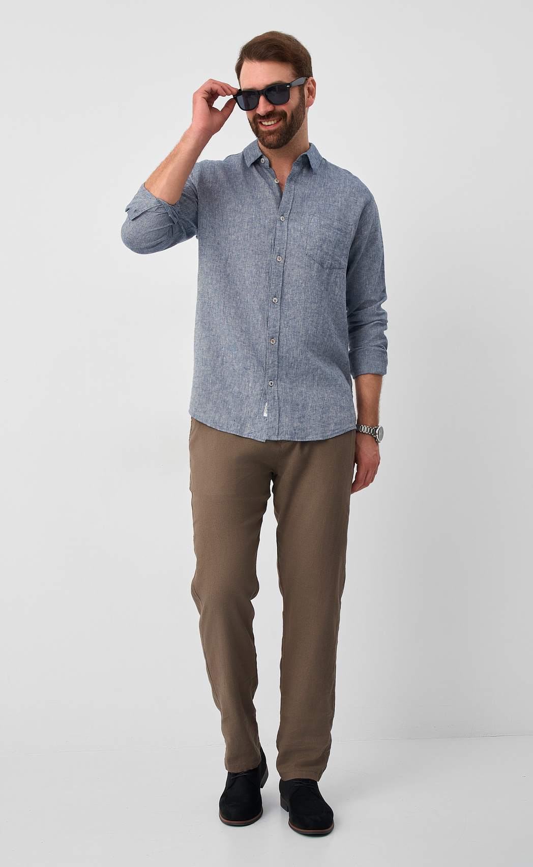 Брюки F511-0890 l.brown