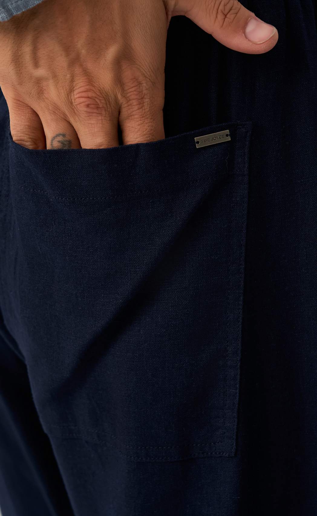 Брюки F511-0855-1 d.blue