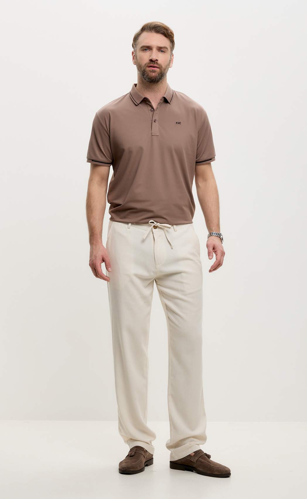 Брюки лен F511-0855Rus natural linen