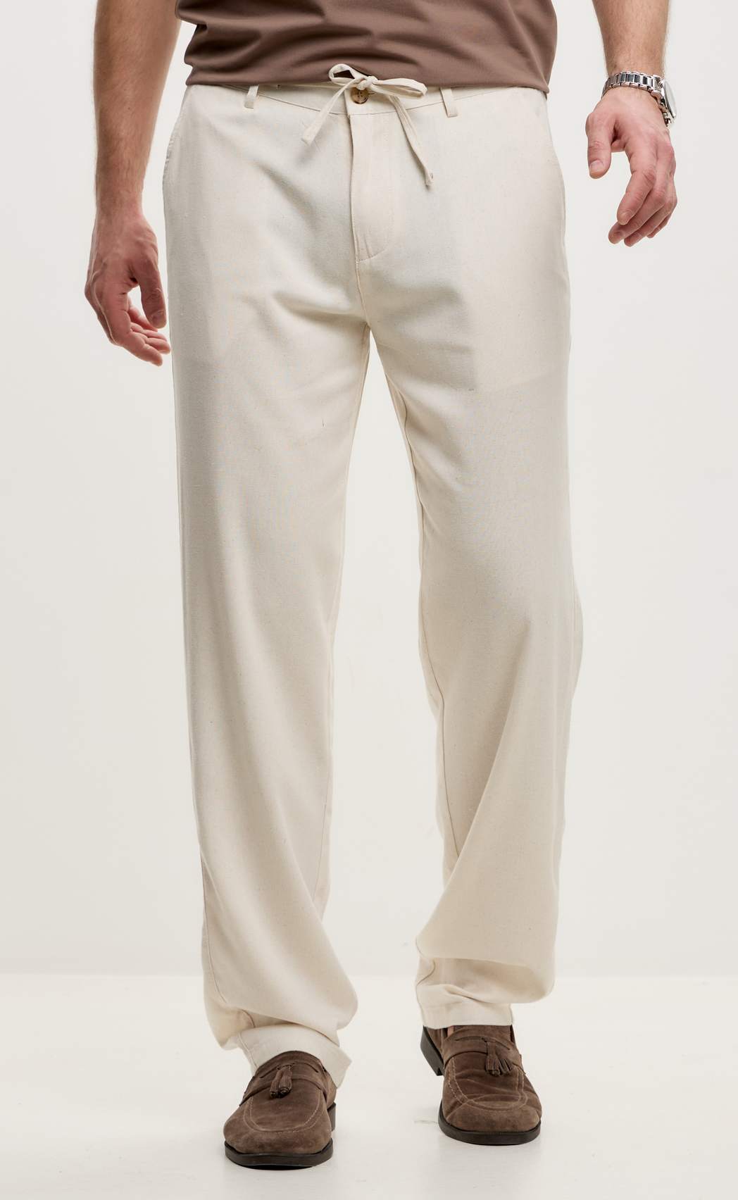 Брюки лен F511-0855Rus natural linen