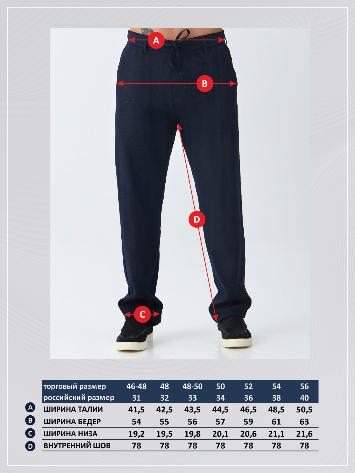 Брюки F511-0891 navy