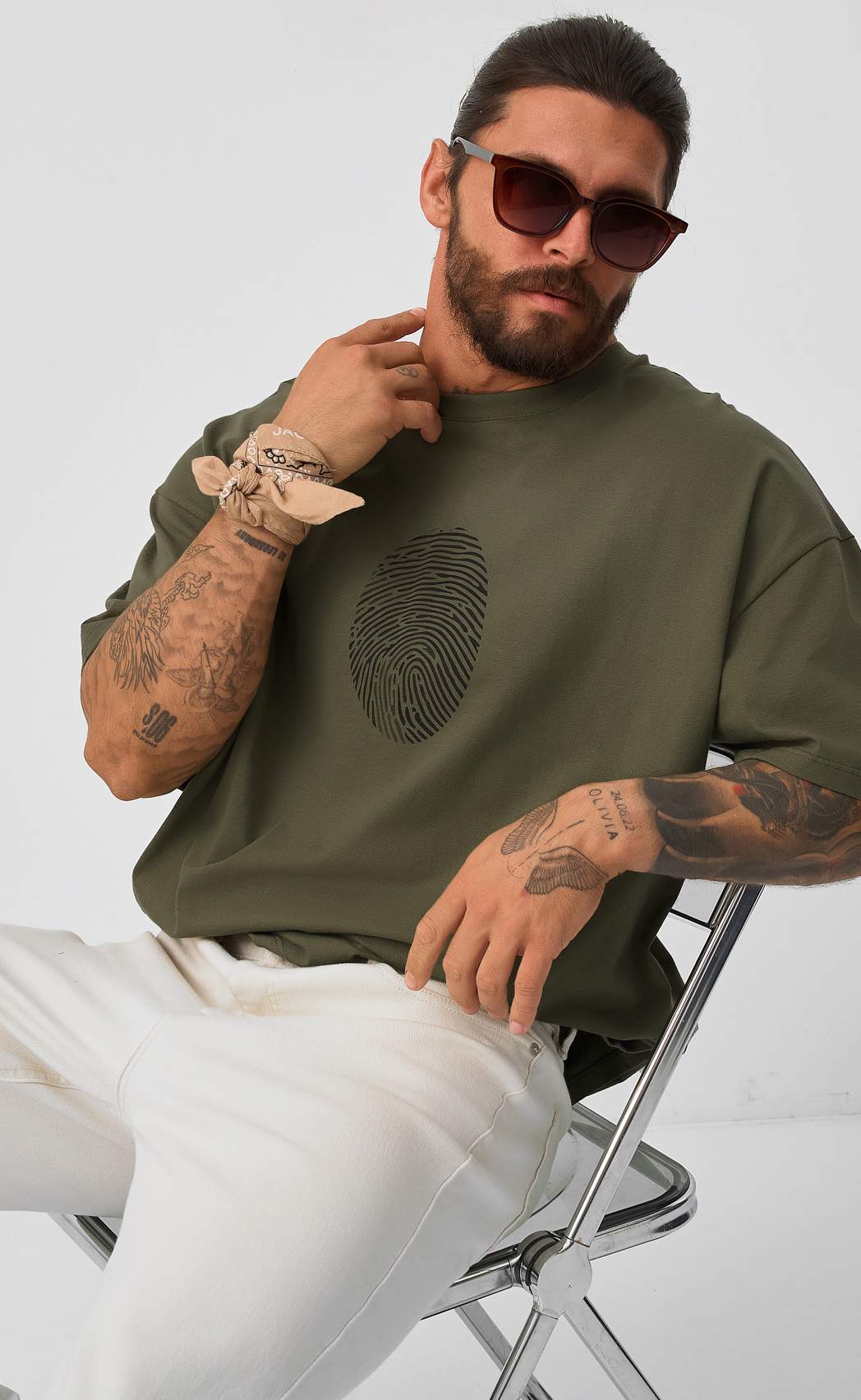 Футболка F521-067-900 khaki