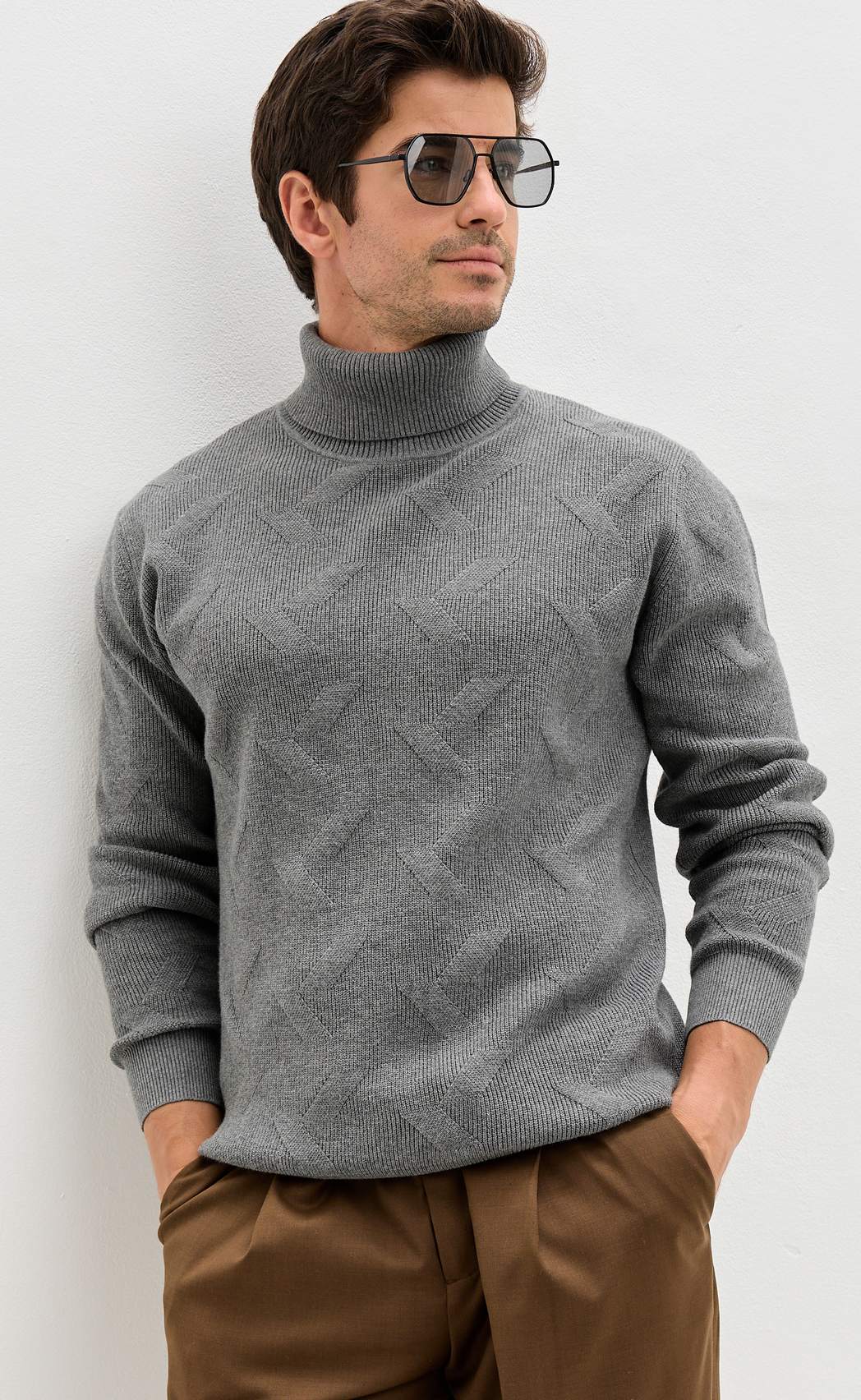 Джемпер F521-1575 grey melange