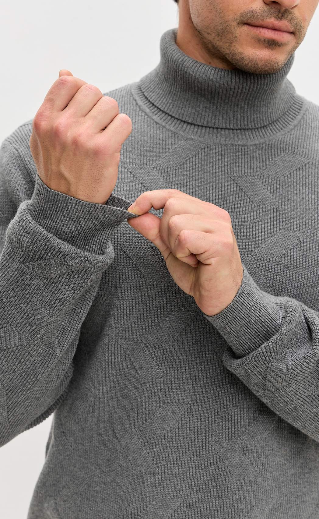 Джемпер F521-1575 grey melange