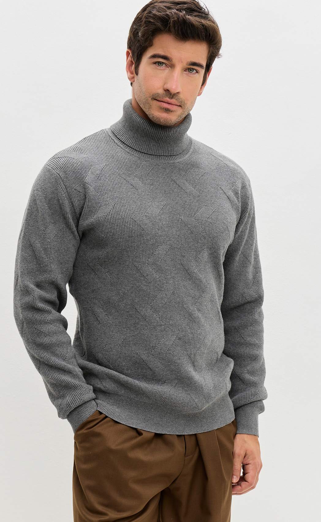 Джемпер F521-1575 grey melange