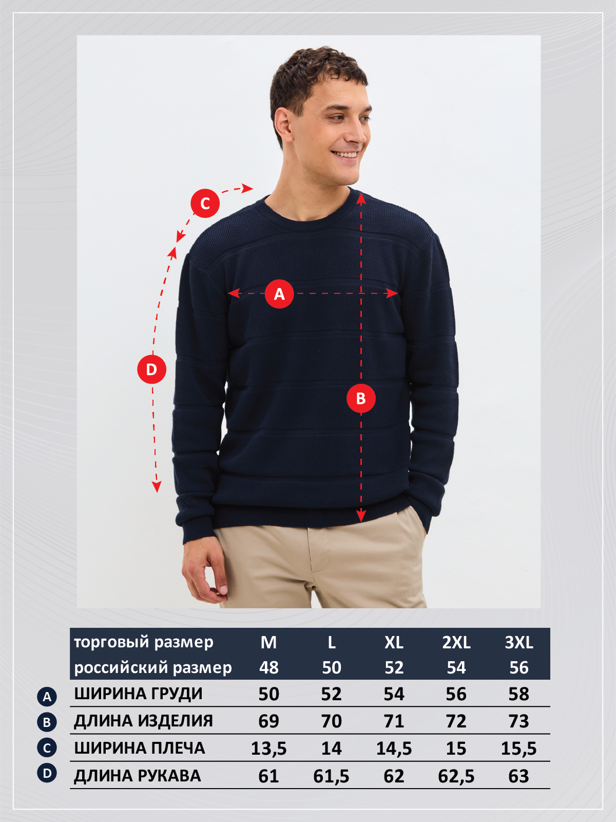 Джемпер P521-1571 navy