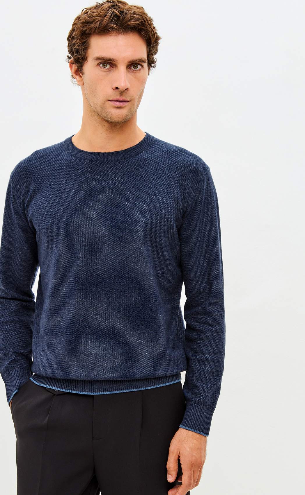 Джемпер F521-1566 d.blue