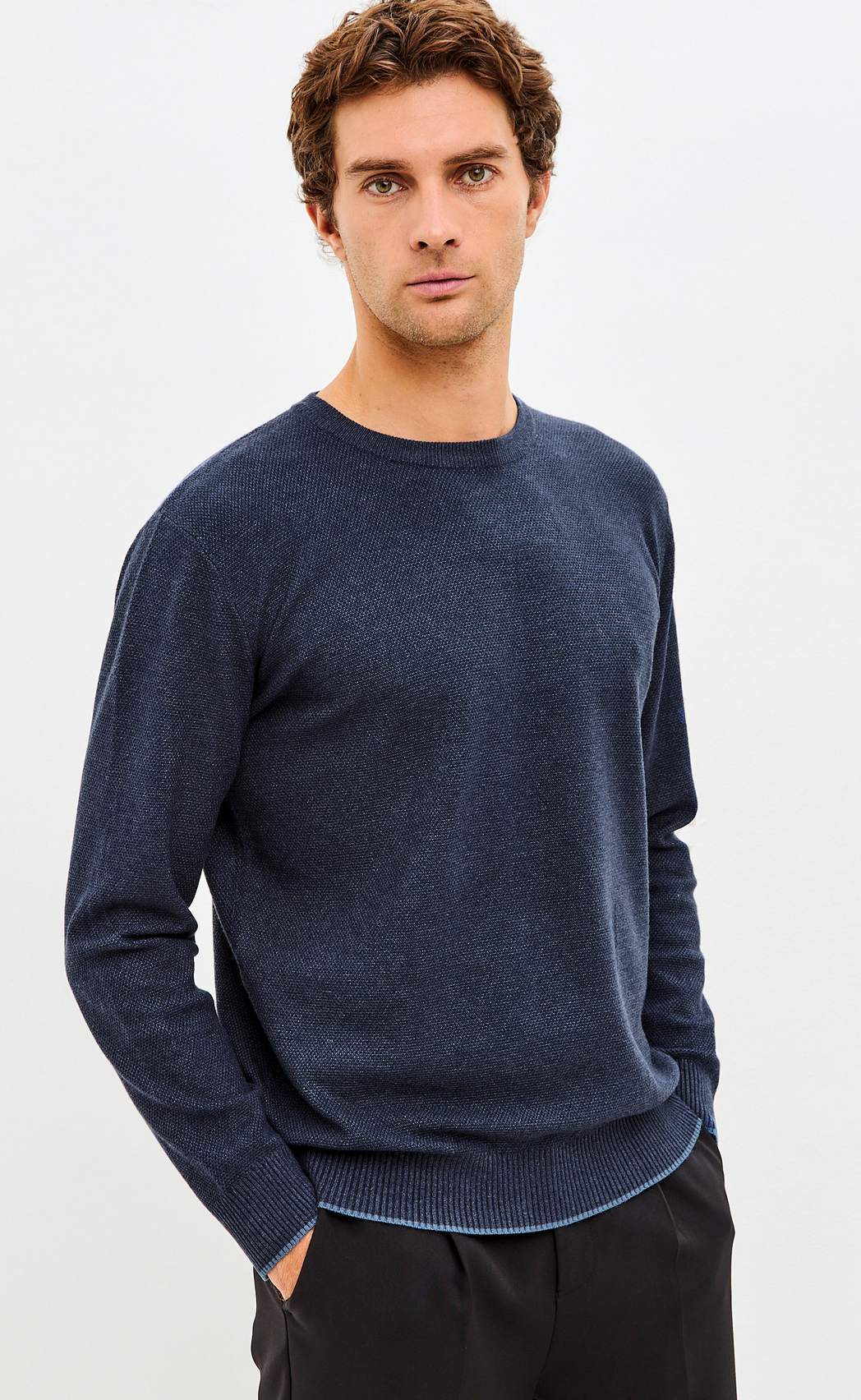 Джемпер F521-1566 d.blue