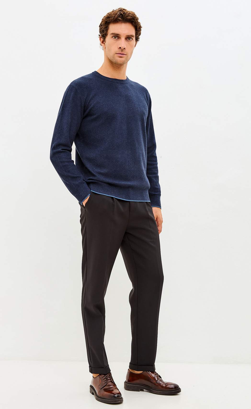 Джемпер F521-1566 d.blue