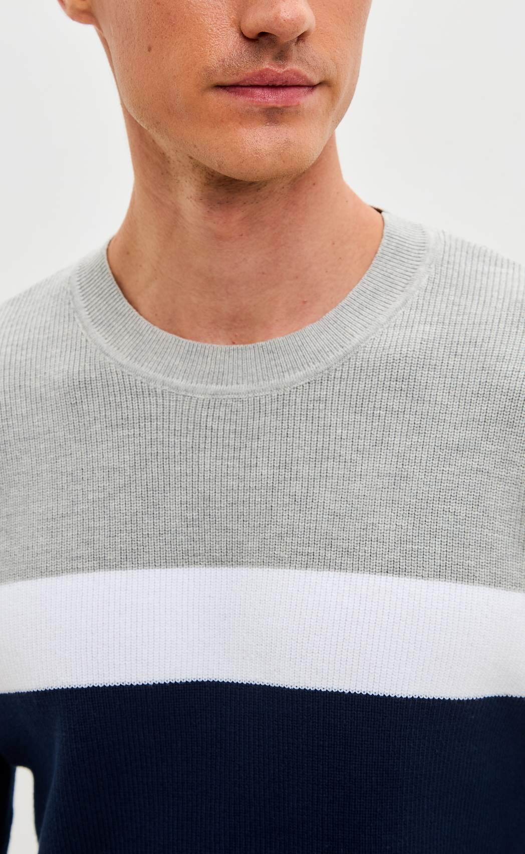 Свитер P521-1568 d.blue